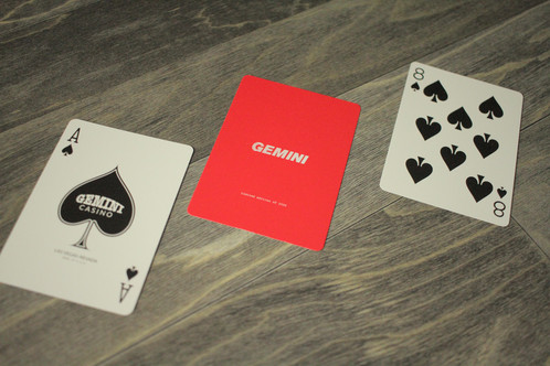 Gemini Casino playing cards (Red)