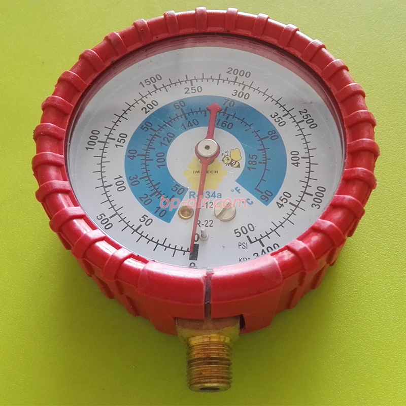 หัวเกจวัดน้ำยา R-22 ฝั่ง High สีแดง