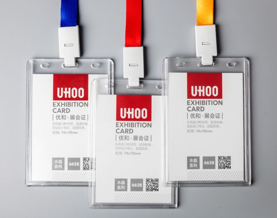 ที่ใส่บัตร อะครีลิคใส ใส่บัตรได้2ใบ ไซส์ใหญ่