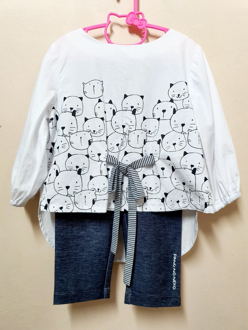เสื้อ+เลกกิ้ง Le Petit Pumm 4y by Cha-Lom มือสองเหมือนใหม่