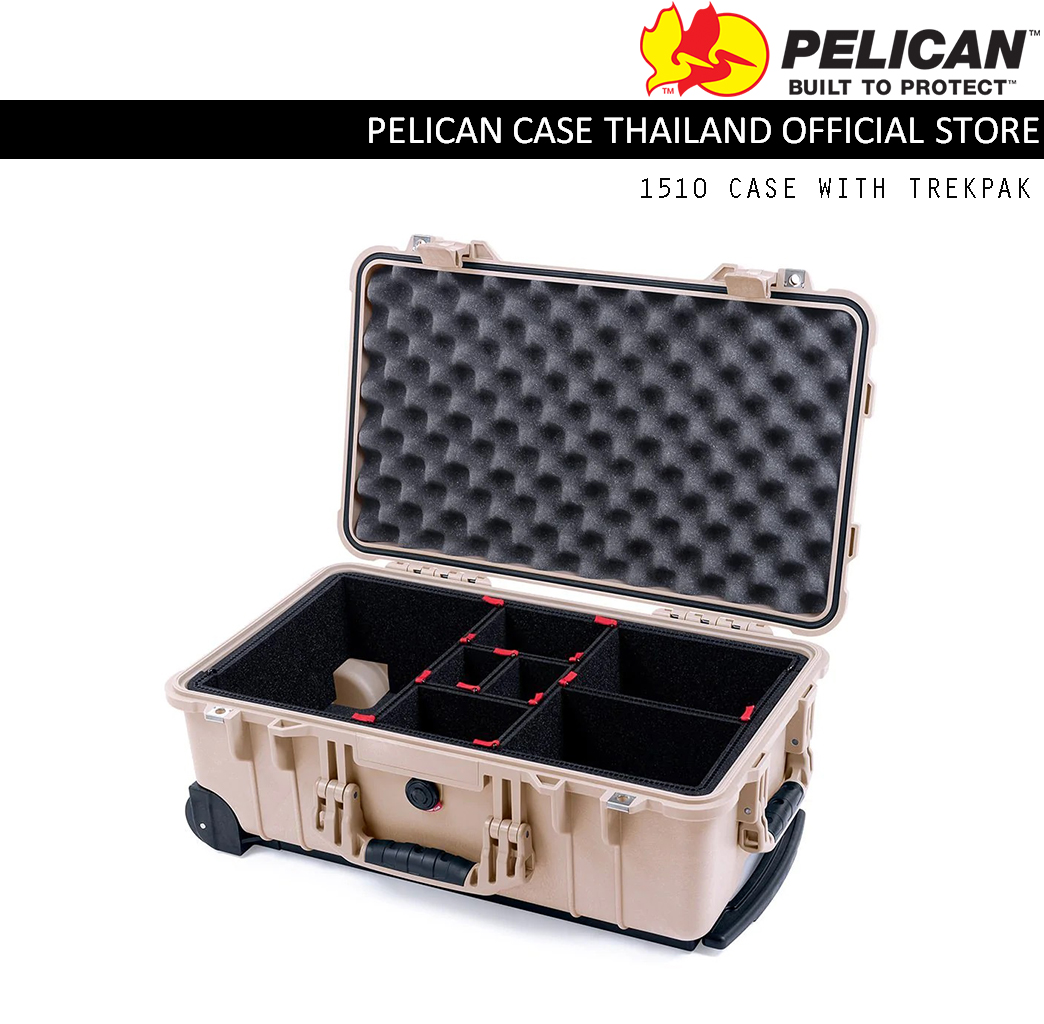 PELICAN 1510 CASE WITH TREKPAK SYSTEM - DESERT TAN