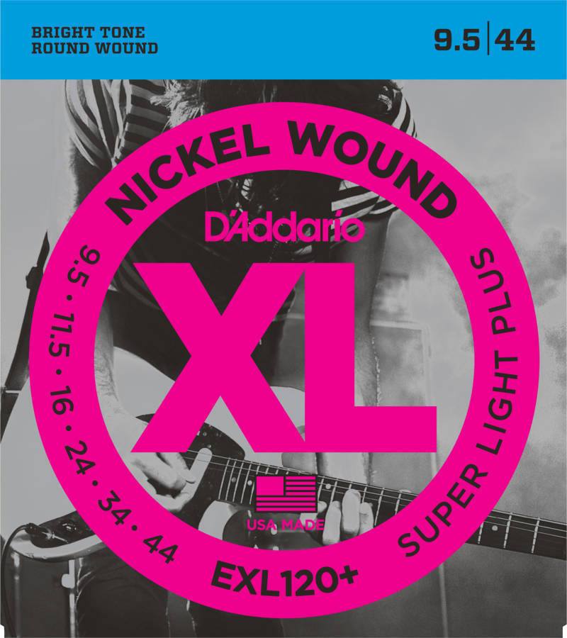 สายกีตาร์ไฟฟ้า D’Addario EXL120+ Nickel Wound Super Light Plus 0095-044