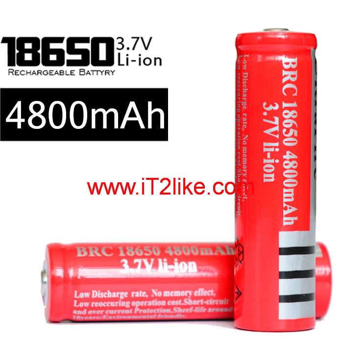 แบต ถ่าน Li-ion 18650 Ultrafire 4800mAh