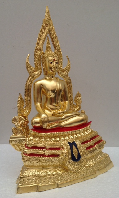 พระพุทธชินราช 5นิ้ว โรงงานซุ้มเรือนแก้ว ปิดทองแท้