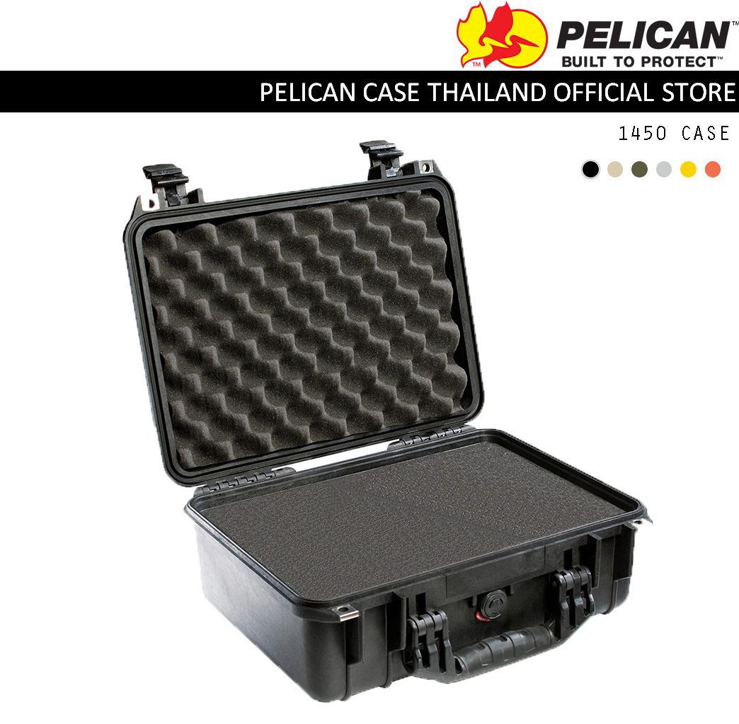 PELICAN 1450 CASE WITH FOAM, BLACK