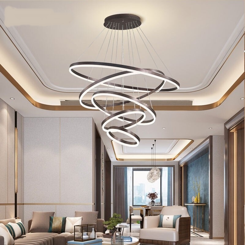 ไฟแขวน ไฟเพดาน Led Chandelier (สี ทอง/น้ำตาล/ดำ) โคมเพดาน โคมแขวน ไฟห้อย โคมไฟแขวน ไฟระย้า ไฟช่อ ไฟกิ่ง สวยทันสมัย ไฟตกแต่ง หรูหรา ทนทาน ประหยัดไฟ
