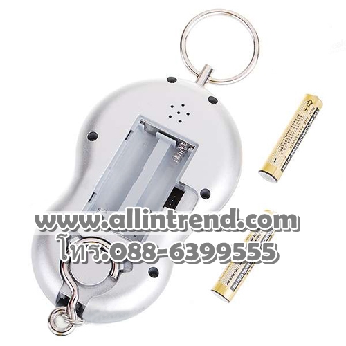 เครื่องชั่งน้ำหนักดิจิตอลแบบพกพา สีเงิน