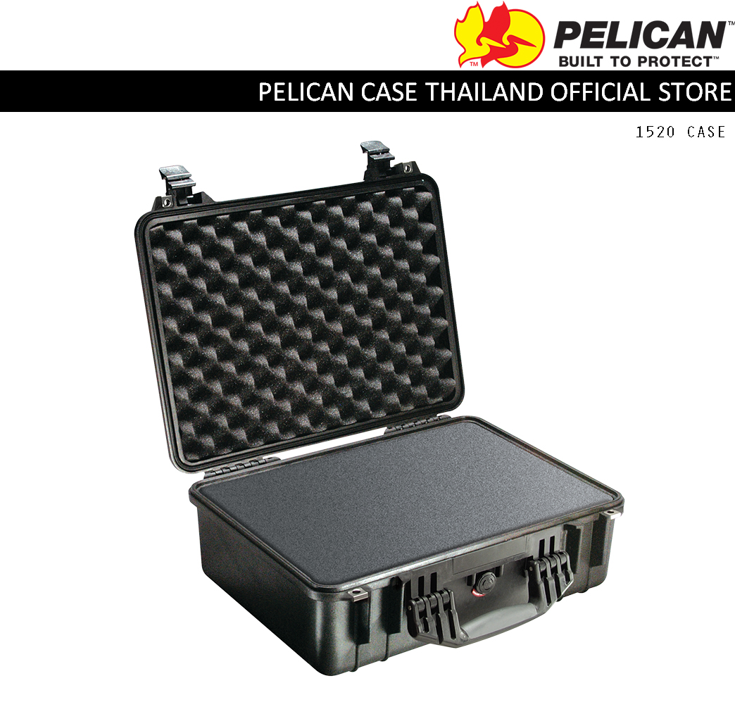 PELICAN 1520 CASE WITH FOAM - BLACK