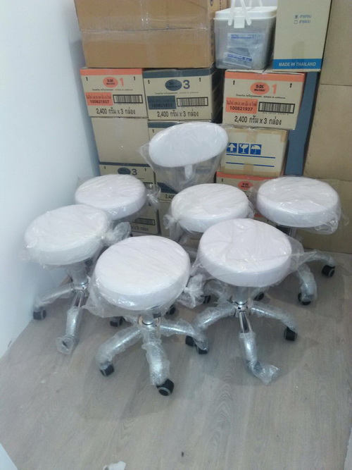 เก้าอี้ทรงกลมรุ่นพรีเมี่ยม เกรดA ปรับสูงต่ำ ระบบไฮดรอลิก