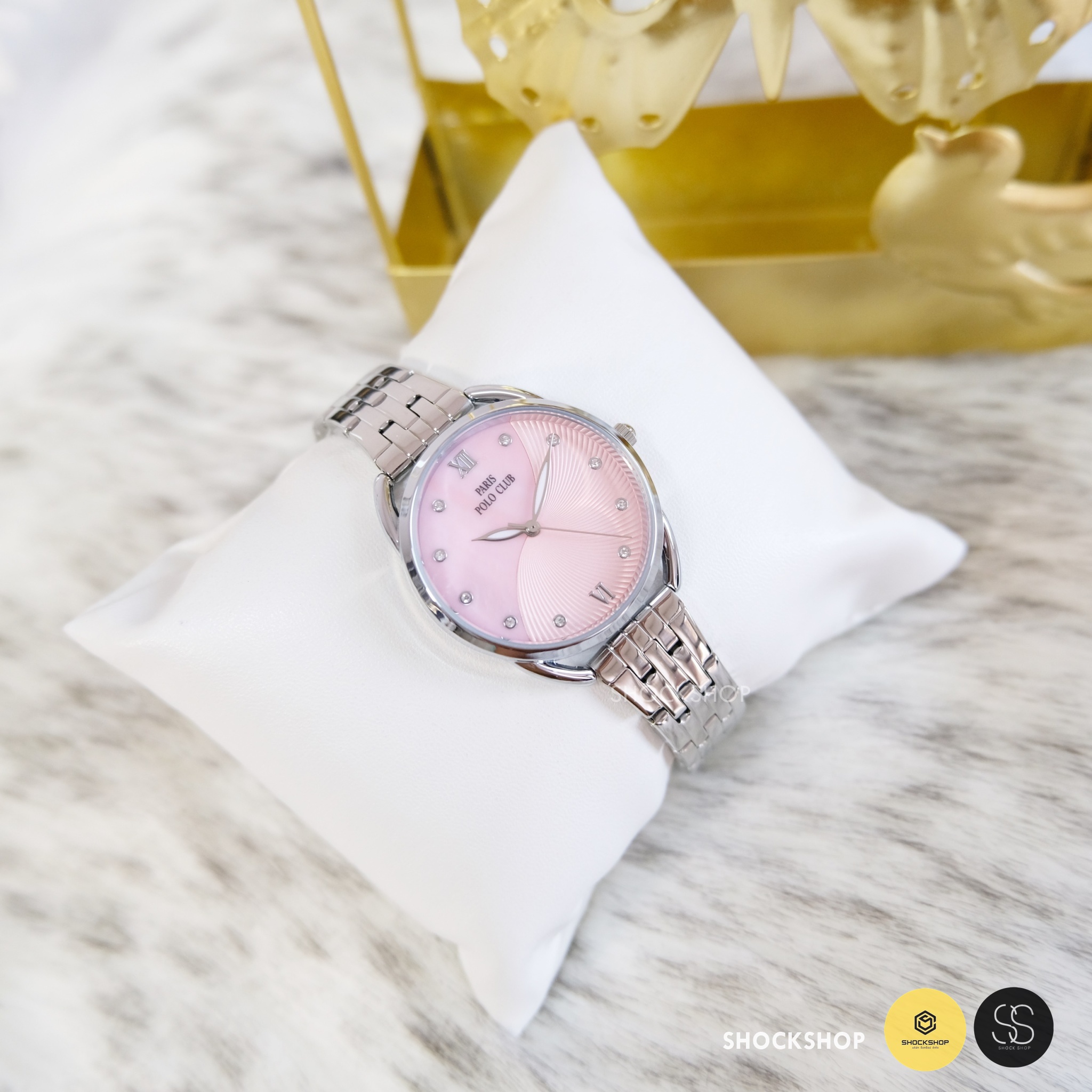 Paris Polo Club นาฬิกาข้อมือผู้หญิง รุ่น PPC-220607L-PK โปโล