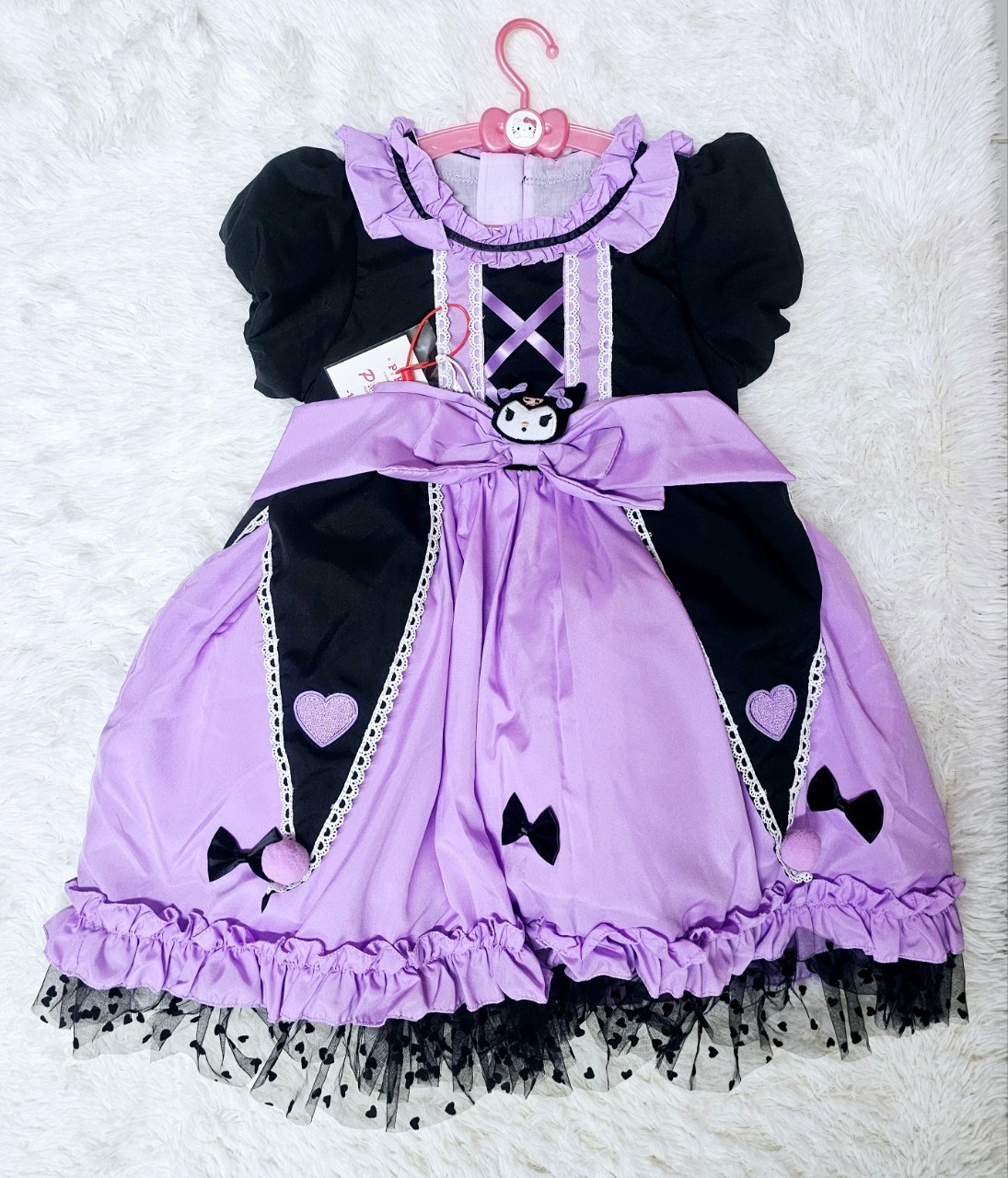 ชุด Kuromi ไซส์ 140 พร้อมเครื่องประดับ