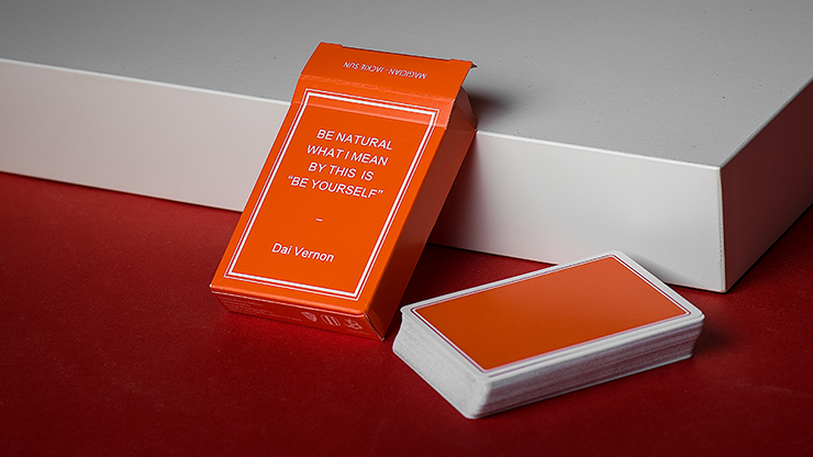 Orange Magic Notebook by The Bocopo Playing Card