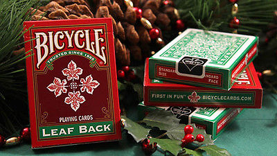 Bicycle Leaf Back Playing Cards (Red)