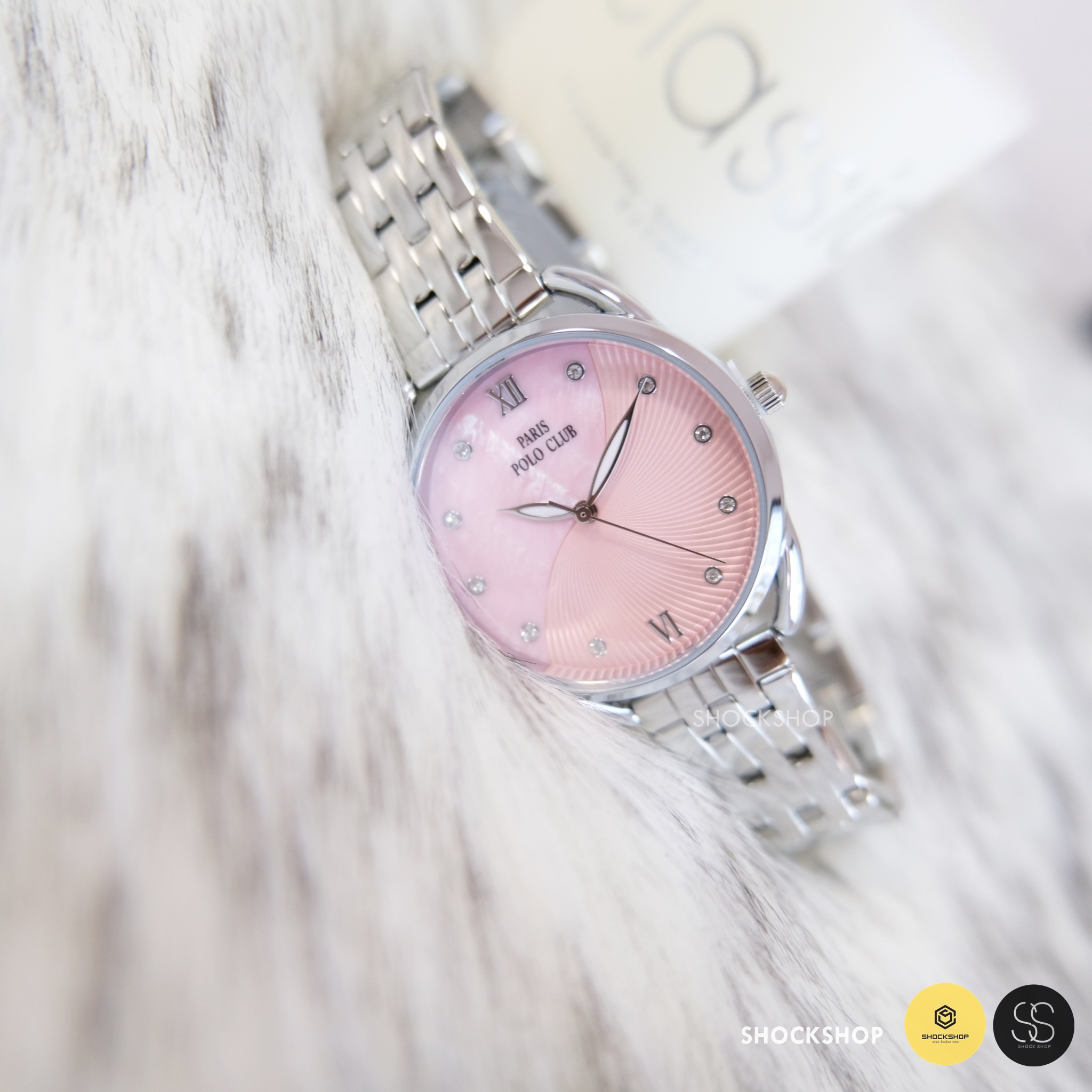 Paris Polo Club นาฬิกาข้อมือผู้หญิง รุ่น PPC-220607L-PK โปโล