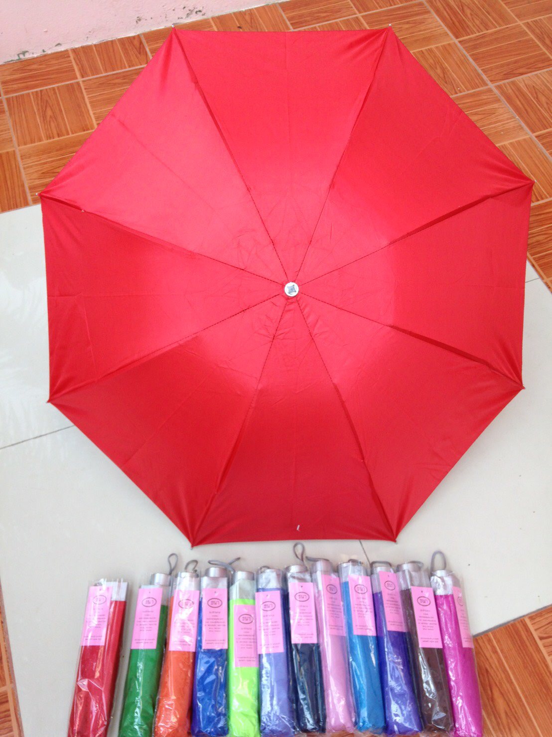 ร่มพับ3ตอนมียูวี8 ก้าน