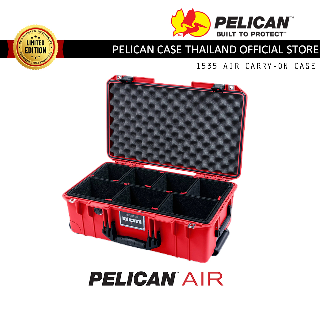 Pelican 1535 Air Case with Trekpak System - Red Colour [Limited Edition]
