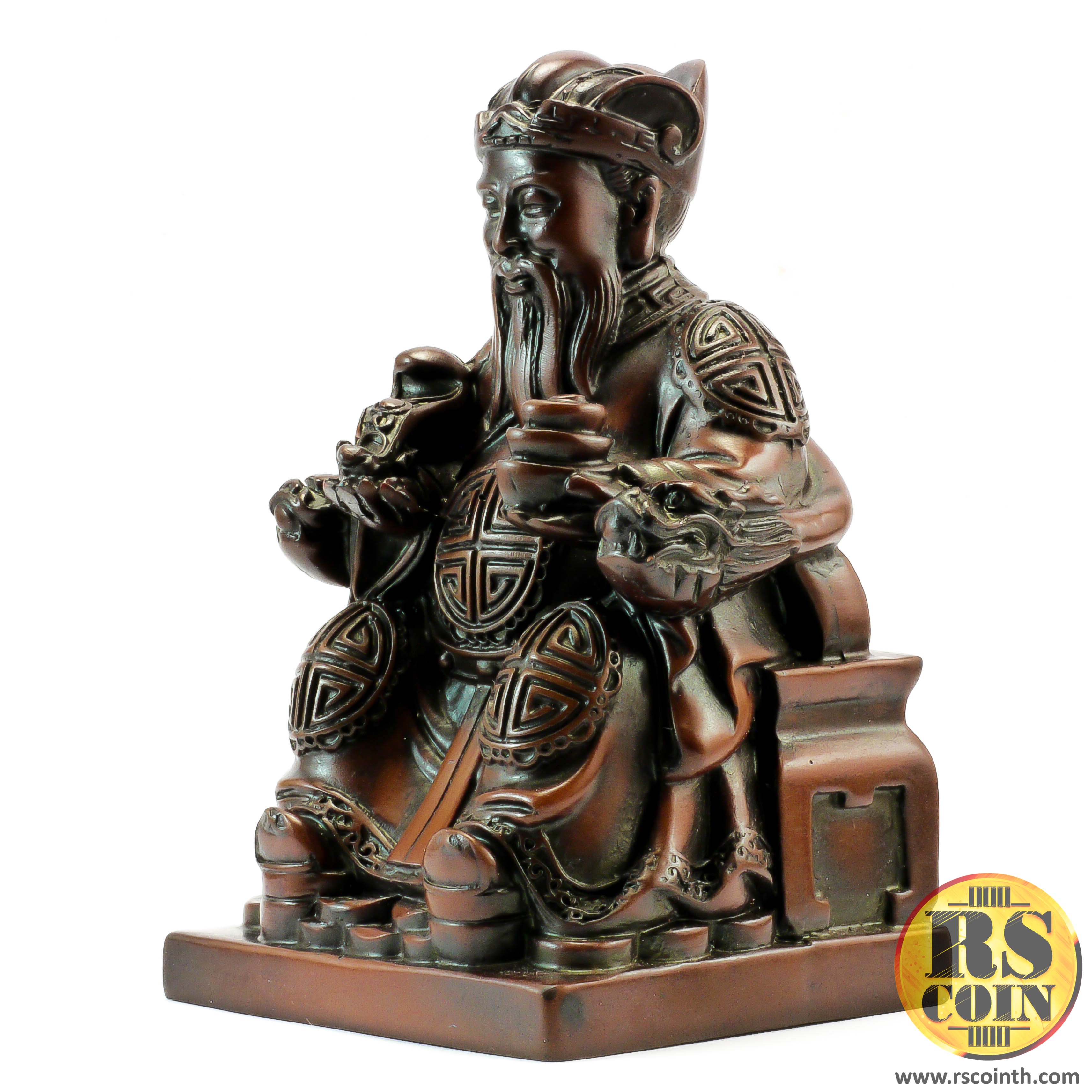 รูปปั้นหิน - ไฉซิ้งเอี้ย เทพเจ้าแห่งโชคลาภ (Thai Sculpture Stone Cai Shen God)