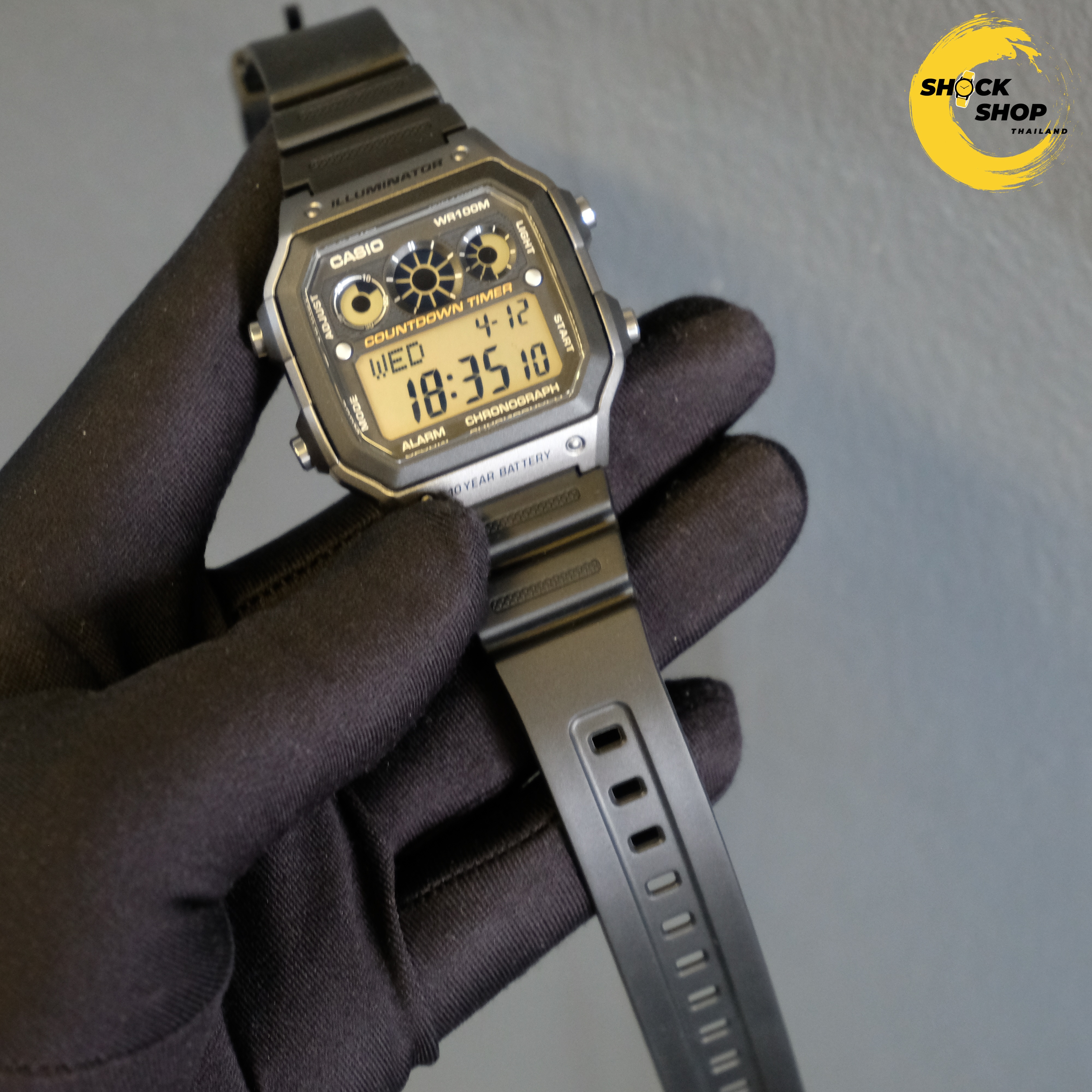 CASIO นาฬิกาข้อมือ รุ่น AE-1300WH-8A วัสดุเรซิ่น คาสิโอ