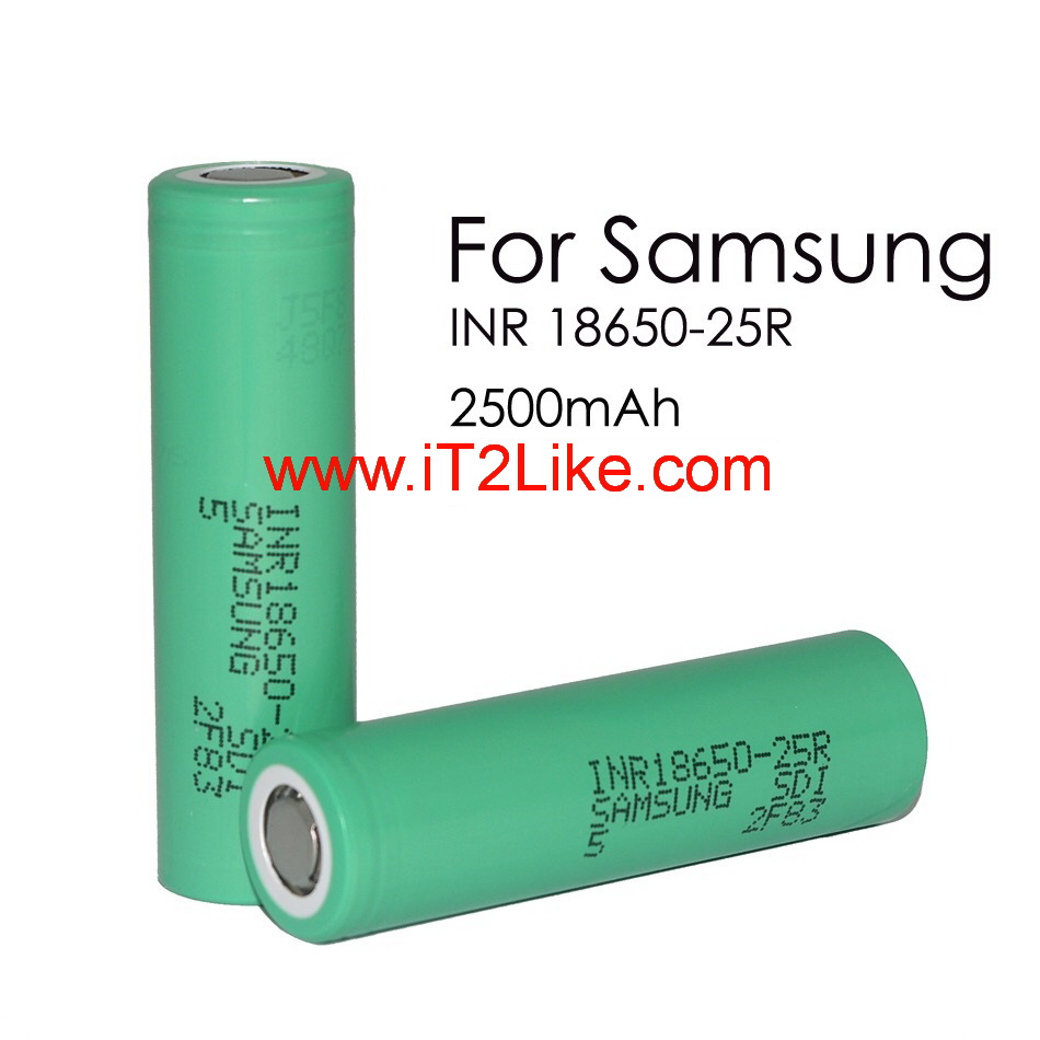 แบต ถ่าน Li-ion 18650 Samsung 25R INR18650-25R 2500mAh จ่ายกระแสสูงพิเศษ 20A(35A) High Drain ของแท้ Made in Korea