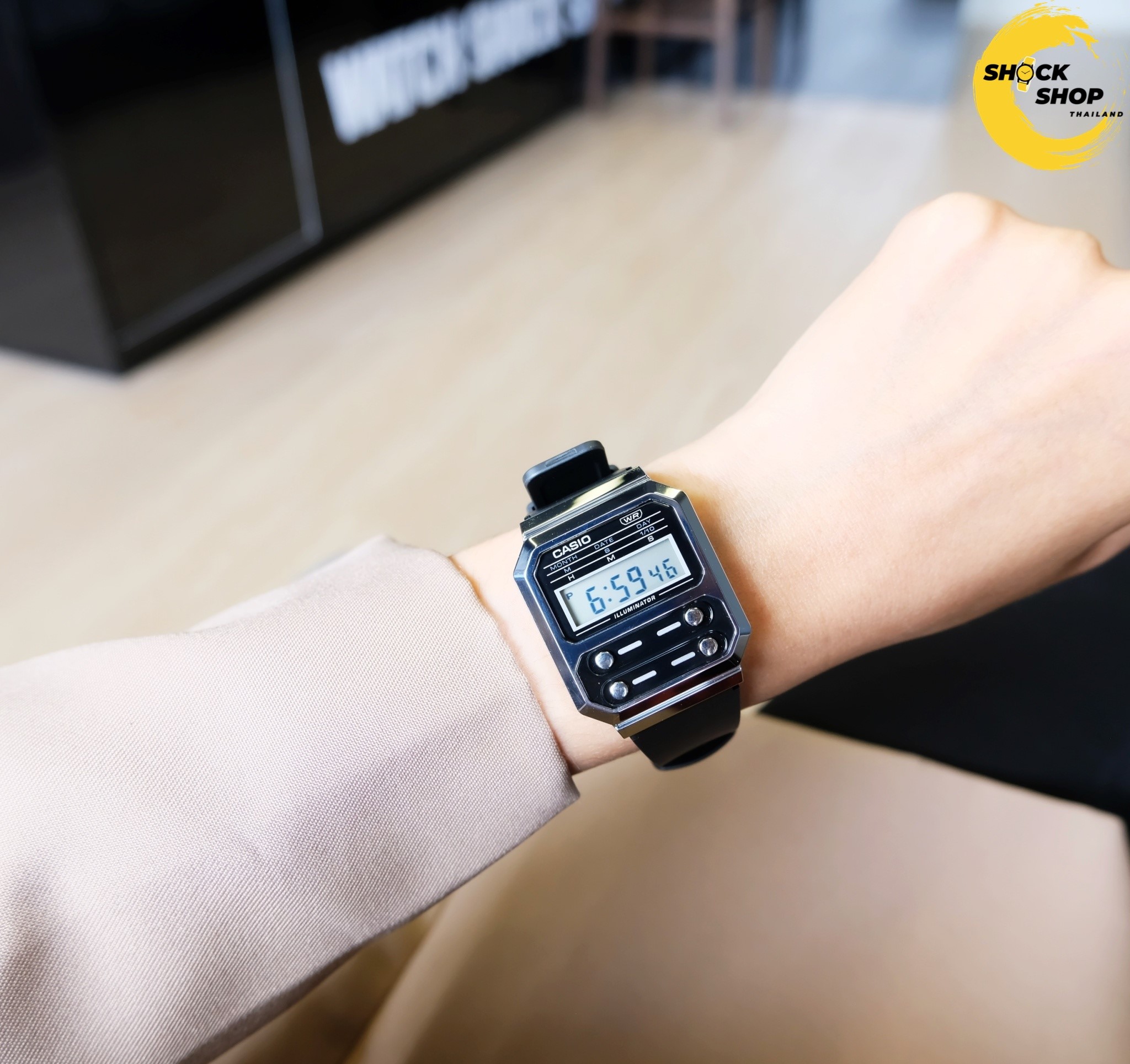 นาฬิกาข้อมือ Casio รุ่น A100WEF-1A คาสิโอ