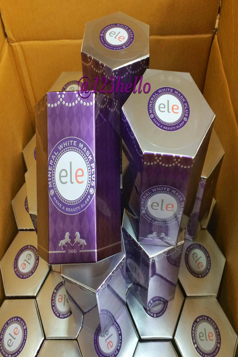Ele MINERAL WHITE MASK PLUS อีแอลอี มิเนอรัล ไวท์ มาส์ก พลัส 50 กรัม