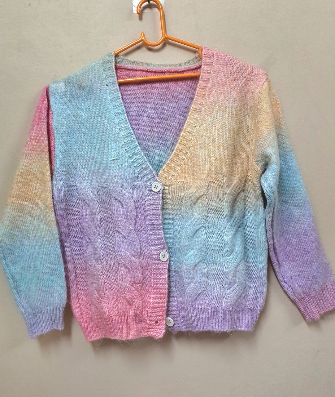 เสื้อคลุม ไหมพรม ไซส์140 สำหรับเด็ก 4-7 ปี