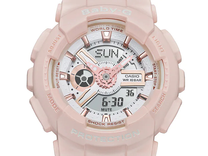 นาฬิกาผู้หญิง Casio BABY-G รุ่น BA-110RG-4A ซีรีส์ BA-110 เบบี้จี
