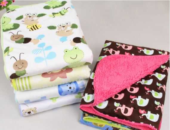 ผ้าห่มขนแกะ กันไรฝุ่น ขนาด 30”x 40” เหมาะสำหรับทารกแรกเกิด-3 ปี
