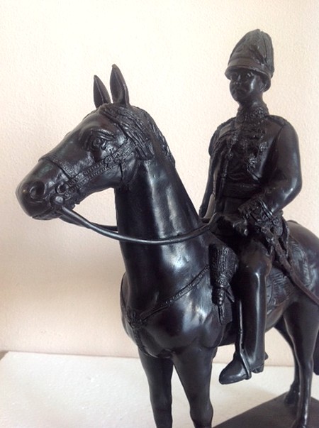 รูปหล่อ เสด็จพ่อ ร.5 ทรงม้า พิมพ์กลาง พระปิยะมหาราช