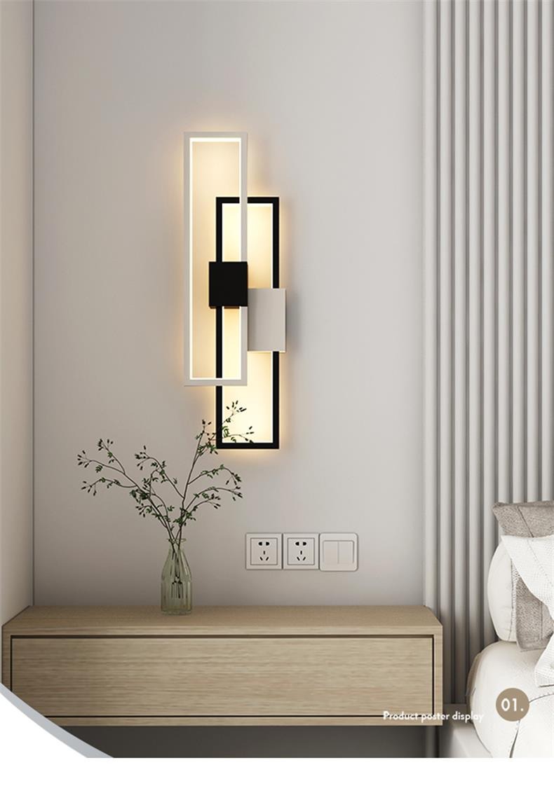 โคมไฟผนัง LED Wall Flat Lights ไฟติดผนัง ไฟข้างเตียง bedside lights โคมไฟติดผนัง ไฟผนัง โคมไฟ สวยทันสมัย ไฟตกแต่ง ห้องนอน ห้องนั่งเล่น ห้องรับแขก หรูหรา ทนทาน ประหยัดไฟ