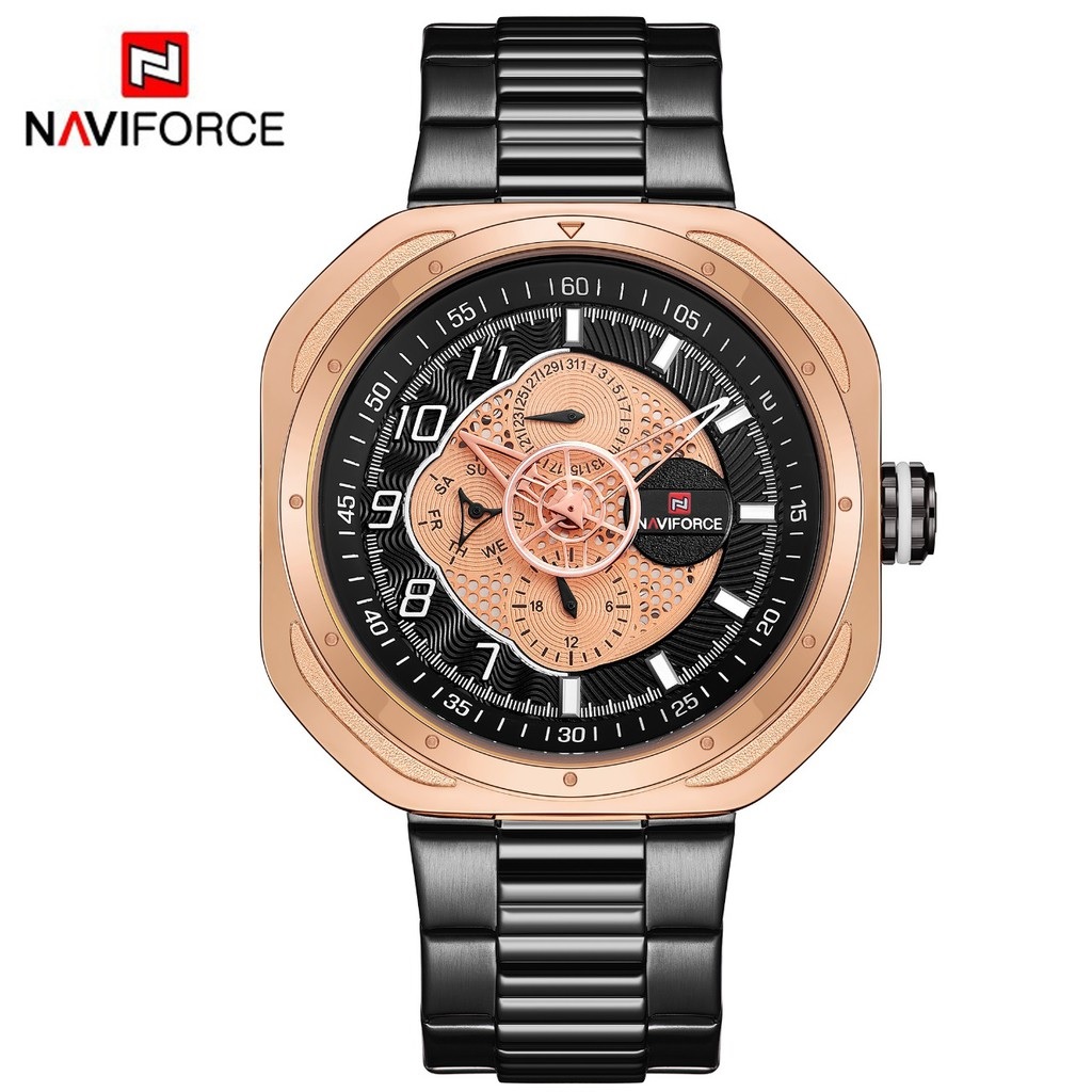 นาฬิกา Naviforce รุ่น NF9141 RG สีทองชมพู ของแท้ รับประกันศูนย์ 1 ปี ส่งพร้อมกล่อง และใบรับประกันศูนย์ ราคาถูกที่สุด