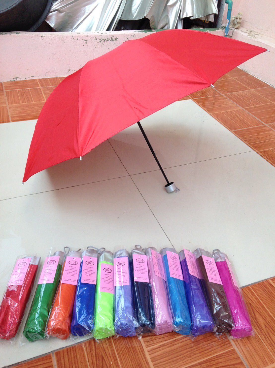 ร่มพับ3ตอนมียูวี8 ก้าน