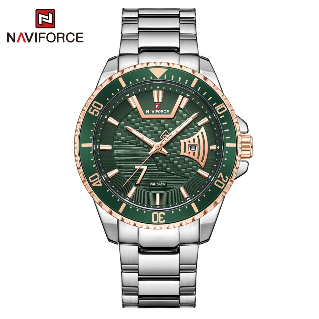 นาฬิกา Naviforce รุ่น NF9191 RG GR ของแท้ รับประกันศูนย์ 1 ปี ส่งพร้อมกล่อง และใบรับประกันศูนย์ ราคาถูกที่สุด