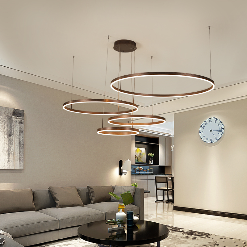 โคมแขวน rings LED light (สีทอง/น้ำตาล/ดำ/ขาว) ไฟแขวน ไฟเพดาน โคมเพดาน โคมไฟแขวน ไฟระย้า ไฟช่อ ไฟกิ่ง ไฟห้อย สวยทันสมัย ไฟตกแต่ง หรูหรา ทนทาน ประหยัดไฟ