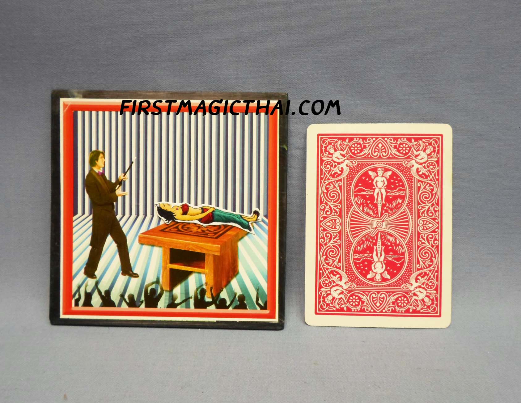 ป้ายคนลอย 1 / floating lady magic postcard 1
