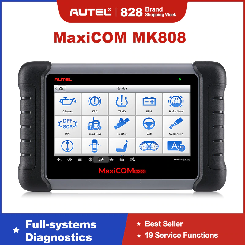 Autel MaxiCom MK808 OBD2 เครื่องวิเคราะห์อาการรถยนต์ วินิจฉัยรถยนต์ & เครื่องยนต์ เครื่องวิเคราะห์เครื่องยนต์ อ่านโค้ดต่างๆ