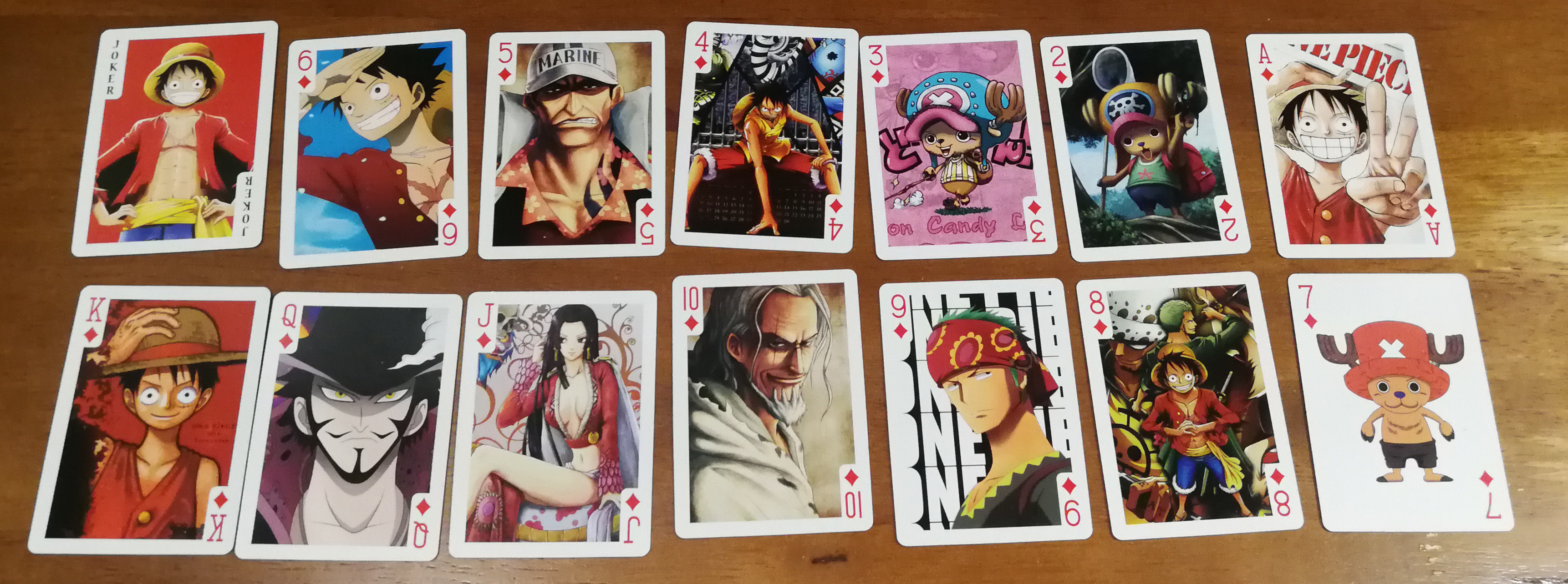 ไพ่สะสม one piece cards แบบที่ 1 Luffy's