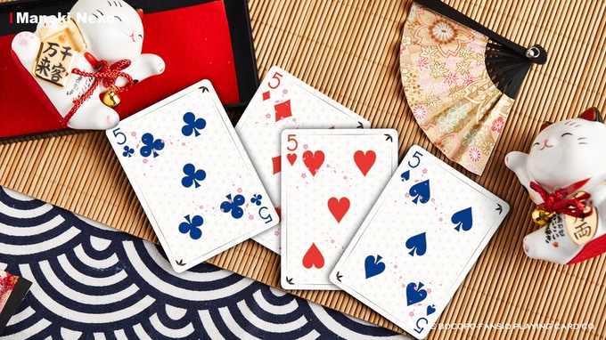 Bicycle Maneki Neko (RED) Playing Cards