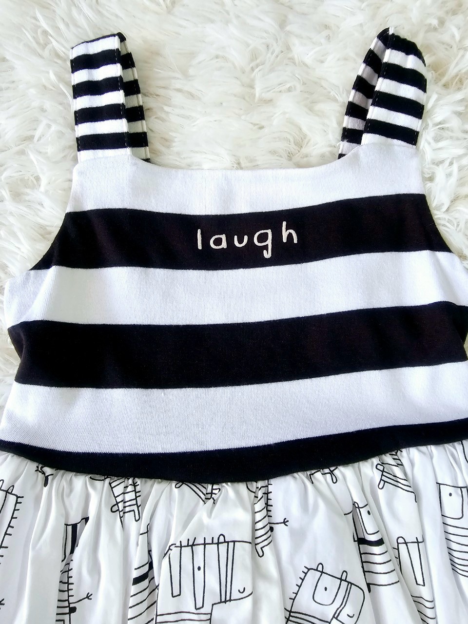 เดรส Laugh ไซส์ 3y by ChaLom มือสอง เหมือนใหม่ ไม่มีตำหนิ