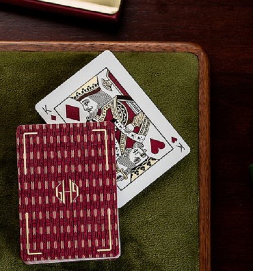 Guy Hollingworth Burgundy Playing Cards By Dan and Dave