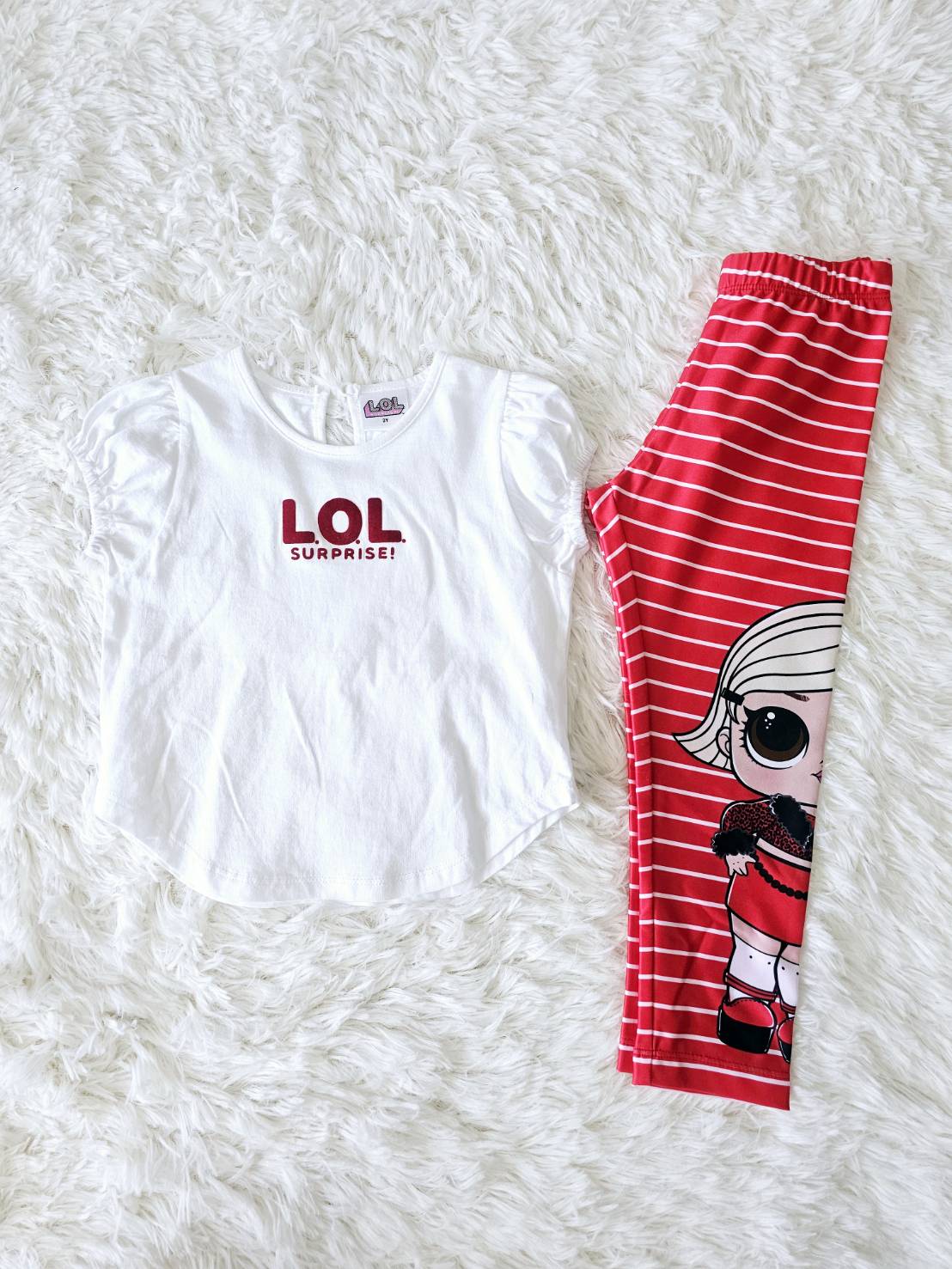 ชุดเซ็ท LOL Laugh ไซส์ 3y by ChaLom มือสอง สภาพดี ไม่มีตำหนิ
