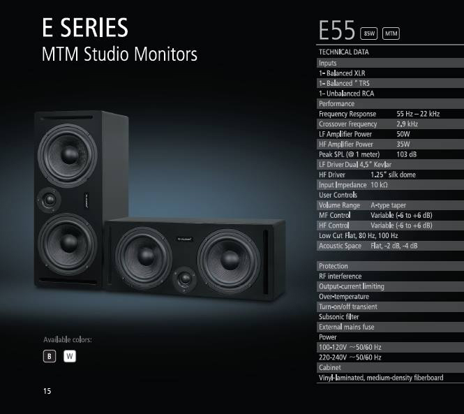 E55 Studio Monitor