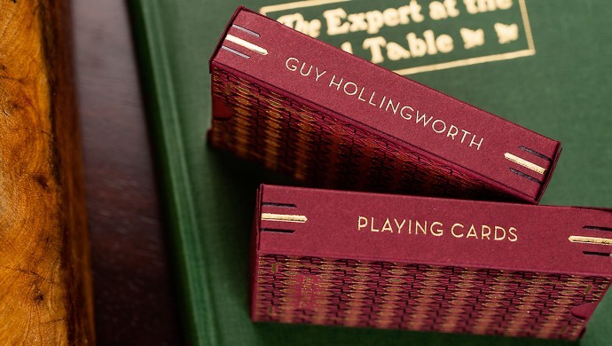 Guy Hollingworth Burgundy Playing Cards By Dan and Dave