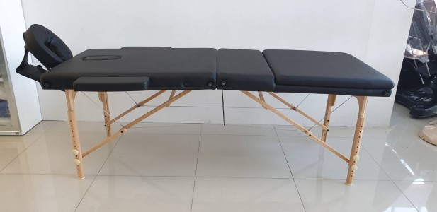 เตียงสปาพับได้ พร้อมช่องคว่ำหน้า รุ่นStandard ETL โครงไม้ สีดำ รับประกัน 1 ปี