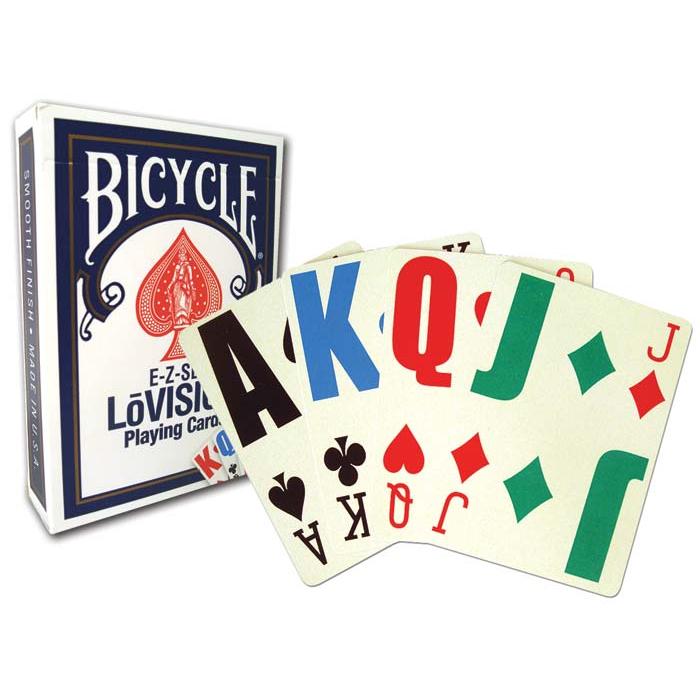 Bicycle E-Z-SEE LoVISION Playing Cards (Blue)