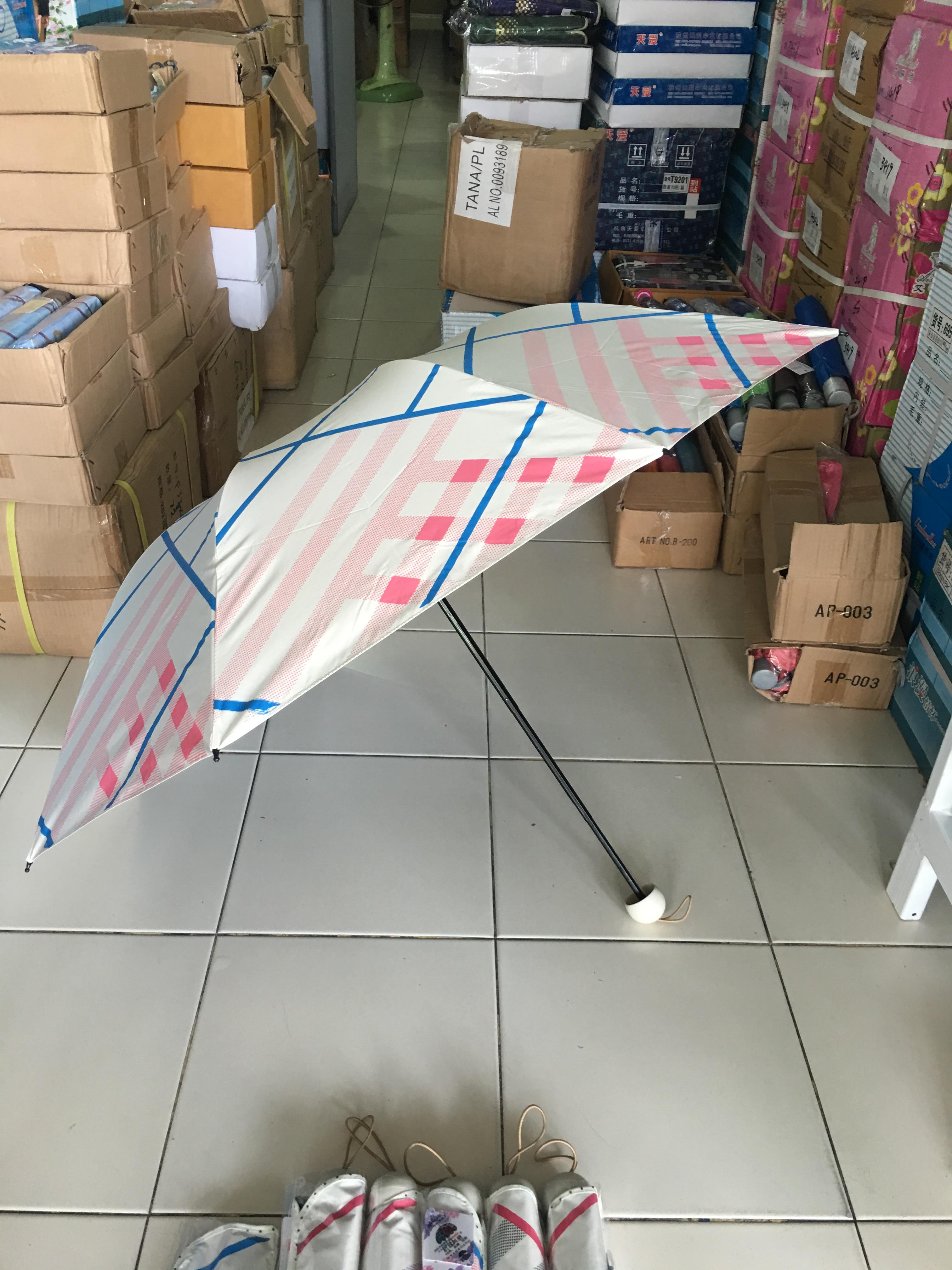 ร่มโค้งแฟชั่นยูวีดำรหัส3009