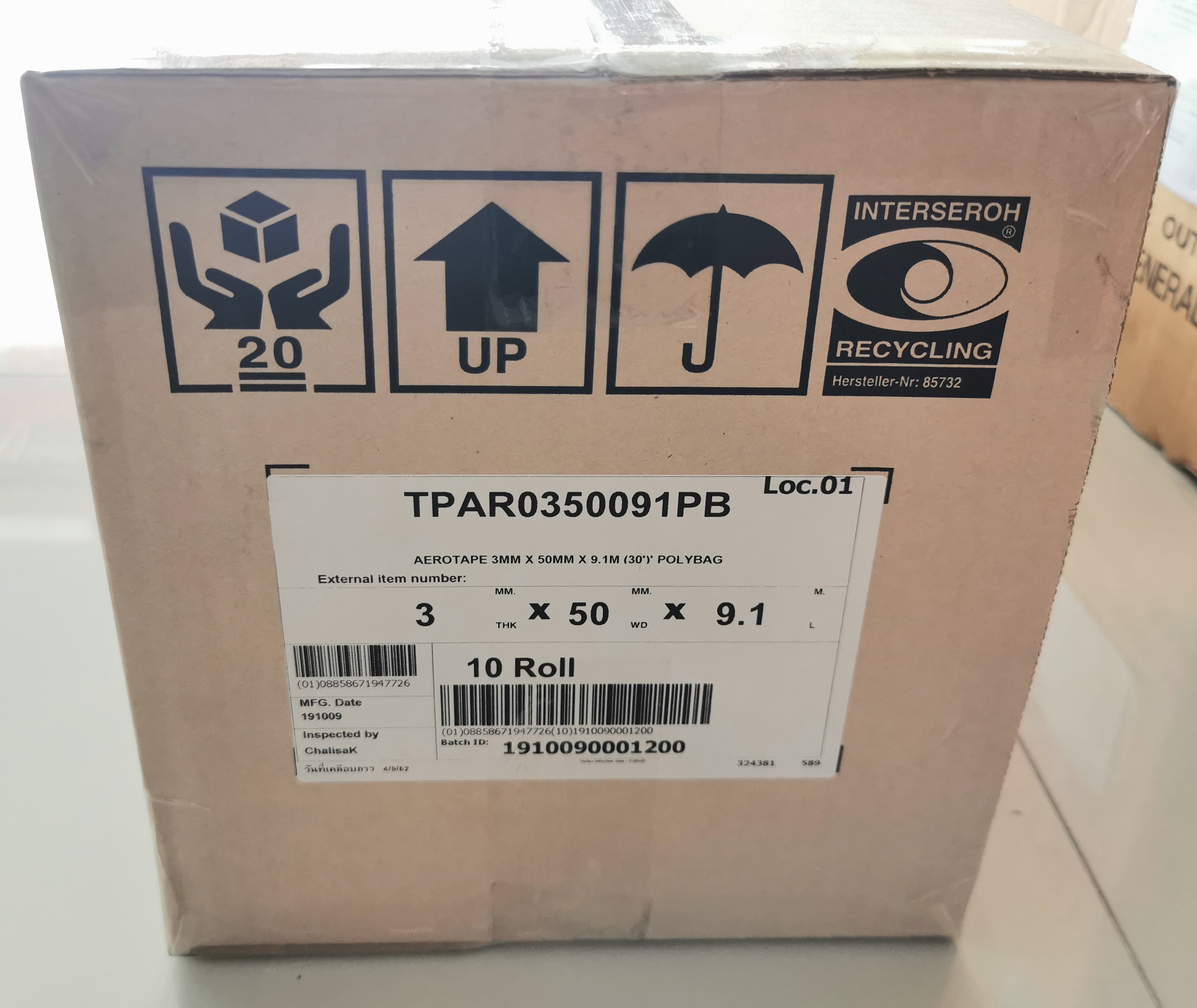 AEROTAPE 1 ลัง (10 ม้วน)