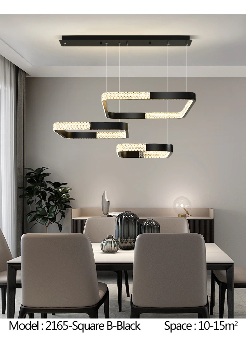 โคมแขวน Square-3Ring decorative lighting ไฟเพดาน ไฟแขวน โคมเพดาน ไฟห้อย โคมไฟแขวน ไฟระย้า ไฟช่อ ไฟกิ่ง สวยทันสมัย ไฟตกแต่ง หรูหรา ทนทาน ประหยัดไฟ