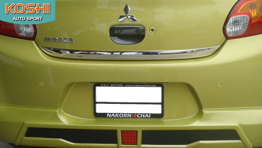 คิ้วกระโปรงท้ายล่าง Mitsubishi Mirage 2012 ยี่ห้อ AOS