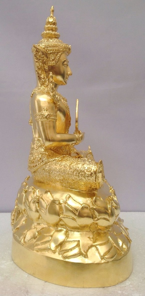 พระศรีอริยเมตไตรย ลงรักปิดทองแท้ 9นิ้ว